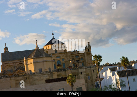 Mezquita-Moschee/Kathedrale in der Abenddämmerung Sonnenuntergang Dämmerung Cordoba Andalusien Andalusien Spanien Europa Stockfoto