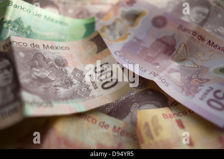 Mexikanische Pesos Stockfoto