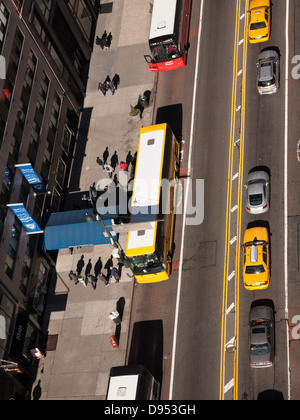 Verkehr auf der 34th Street, NYC Stockfoto