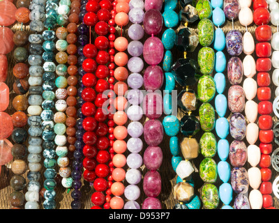 Perlen Stränge Stockfoto