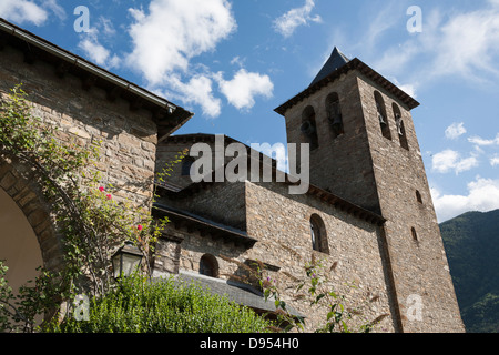 Pfarrei Kirche Torla - Huesca, Aragon, Spanien Stockfoto