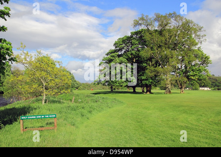 Golfplatz in Hoddom Estates, Annandale, Dumfries and Galloway, Schottland, UK Stockfoto