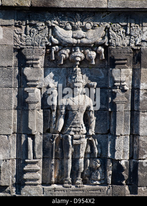 Steinschnitzereien aus der Prambanan-Tempel Stockfoto