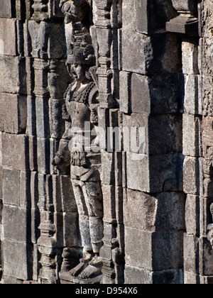 Steinschnitzereien aus der Prambanan-Tempel Stockfoto