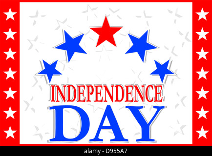 Independence Day-Design Stockfoto