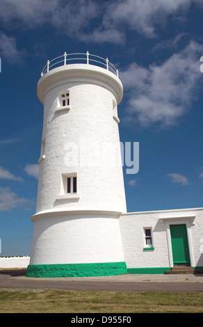 Nash Point alten Leuchtturm auf die Glamorgan Heritage Coast, South Wales auf Wales Coast Path Stockfoto