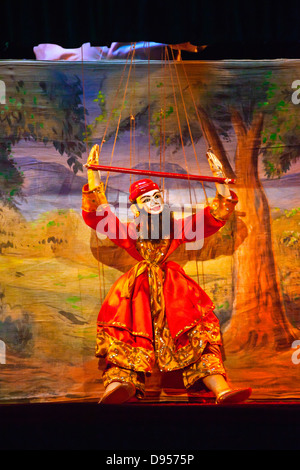 PUPPENSPIEL ist eine uralte Kunst, die das MANDALAY-Marionetten-THEATER lebendig - zu halten, MANDALAY, MYANMAR Stockfoto