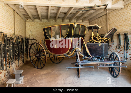 Die Remise auf dem Anwesen von George Washington an Mt Vernon, Virginia, USA Stockfoto