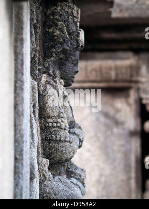 Stone Carving Detail aus der Prambanan-Tempel Stockfoto