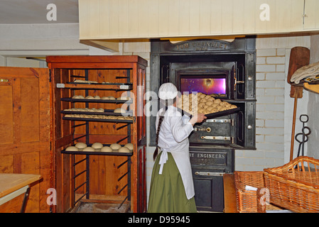 Viktorianische Bäckerei, Blists Hill viktorianischen Stadt, Madeley, Telford, Shropshire, England, Vereinigtes Königreich Stockfoto