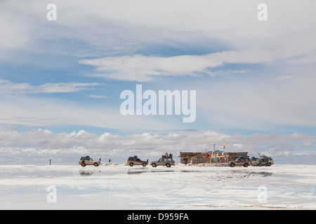 Hotel de Sal, Salar de Uyuni, Salz flache Touren, Altiplano, Südwesten Boliviens Stockfoto