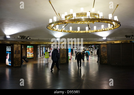 Eingang zur alten Catalunya Barcelona u-Bahn station Katalonien Spanien Stockfoto