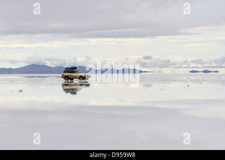 Salar de Uyuni, Salz flache Touren, Altiplano, Südwesten Boliviens Stockfoto