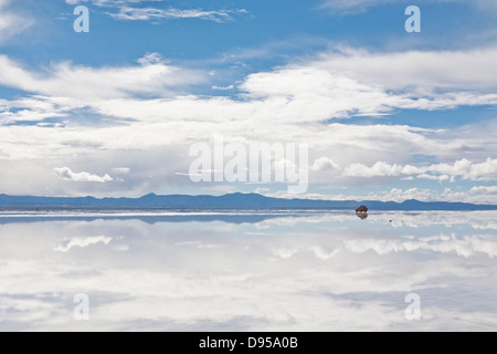 Salar de Uyuni, Salz flache Touren, Altiplano, Südwesten Boliviens Stockfoto