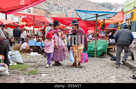 Rodriguez Markt, La Paz, Bolivien Stockfoto