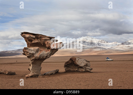 Arbol de Piedra, Salz flache Touren, Altiplano, Südwesten Boliviens Stockfoto