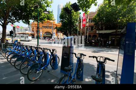 Flinders Street Station Melbourne Victoria Australien Stockfoto