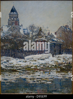 Claude Monet Eglise de Vétheuil-Vetheuil Kirche 1879 XIX th Jahrhundert Musée d ' Orsay - Paris Stockfoto