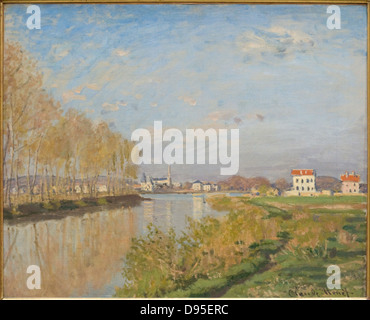 Claude Monet La Seine À Argenteuil - das Seineufer in Argenteuil, 1873 XIX th Jahrhundert französische Schule Musée d ' Orsay - Paris Stockfoto