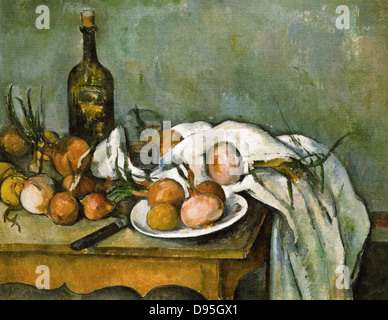 Paul Cézanne-Stillleben mit Zwiebeln 1895 XIX Jahrhunderts Musée d ' Orsay - Frankreich Stockfoto