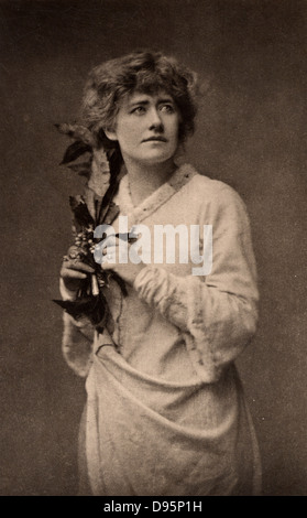 Ellen Alice Terry (1847-1928) englische Schauspielerin. Ab 1878 hatte sie eine erfolgreiche 25-jährige professionelle Partnerschaft mit Henry Irving. Hier als Ophelia in der Tragödie "Hamlet" von William Shakespeare. Photogravure c 1895. Stockfoto