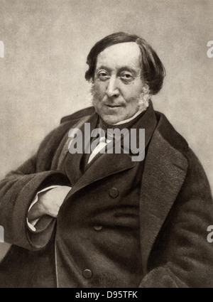 Gioachino (Antonio) Rossini (1792-1868), Italienischer Komponist. Von einem Foto von Nadar, der pseudonymn Gaspard-Felix Tournachon (1820-1910). Stockfoto