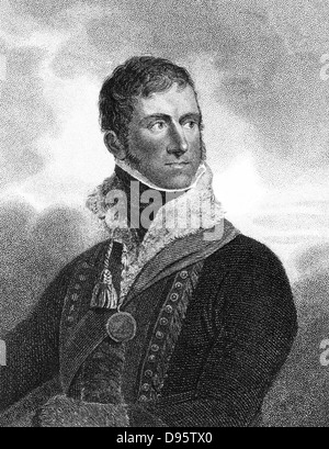 Henry William Paget, Ist Marquis von Anglesey: Englischer Soldat; in Flandern serviert (1794) Holland (1799) Peninsular War (1808), Kommandeur der Britischen Kavallerie bei Waterloo, wo er ein Bein verloren. Dichtfläche Gravur London 1815. Stockfoto