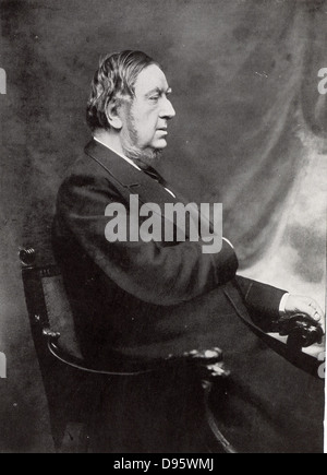 GGV William Vernon Harcourt (1827-1904), englischer Rechtsanwalt und liberaler Staatsmann, einer der großen Parlamentarier des späten 19. Jahrhunderts. Home Secretary (1880-1885), der Schatzkanzler (1886 und 1892-1895), die erbschaftssteuern. Führer der liberalen Partei und der Opposition (1896-1898). Von einem Foto von Harcourt im späteren Leben. Stockfoto