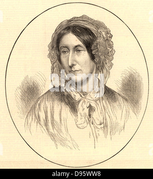 Mary Somerville (Fairfax geboren) (1780-1872), Schottischer wissenschaftlichen Schriftsteller, in Stettin geboren. Nachdem sie im Jahre 1807 verwitwet war, hatte sie die Möglichkeit, mit der Mathematik, der Astronomie und ihrem zweiten Ehemann, den sie 1812 heiratete Studie ermutigt, ihre intellektuellen Beschäftigungen. Ihre Übersetzung von 'Mecanique Celeste' von Pierre Laplace, veröffentlicht als "Der Mechanismus des Himmels" (1831) ihr Ruhm gebracht. Shw unterstützt die Ausbildung von Mädchen und Frauen und Emanzipation, und Somerville College, Oxford University, wurde für Ihr (1879) benannt. Gravur von "Illustrated London News" (London, 14. Dezember 1872). Stockfoto