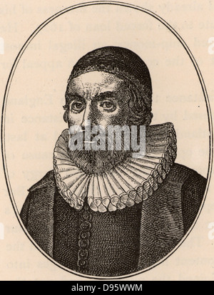 Henry Burton (1578 – 1648) englischen puritanischen göttlichen. Kupferstich nach Wenzel Hollar (1637). Stockfoto