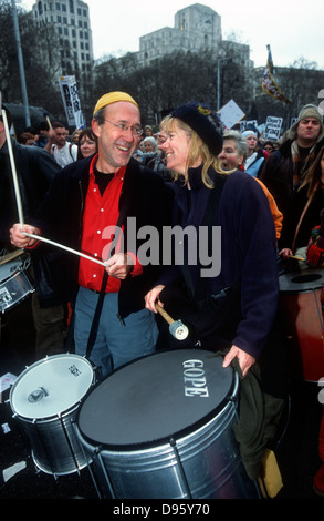 Der Krieg im Irak Demo, London, UK. 15. Februar 2003. Stockfoto