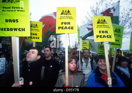 Der Krieg im Irak Demo, London, UK. 15. Februar 2003. Stockfoto