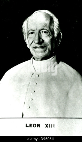 Papst Leo XIII. (Vincenzo Giacchino Pecci 1810-1903) aus dem Jahr 1878. Zu fotografieren. Stockfoto