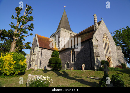 Alfriston Church of St Andrew, The Tye, Alfriston, East Sussex England UK GB Stockfoto