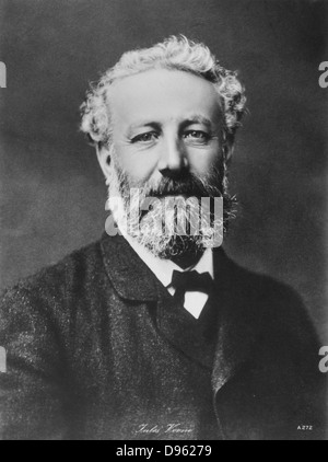 Jules Verne (1828-1905). Französischer Schriftsteller. Zu fotografieren. Stockfoto