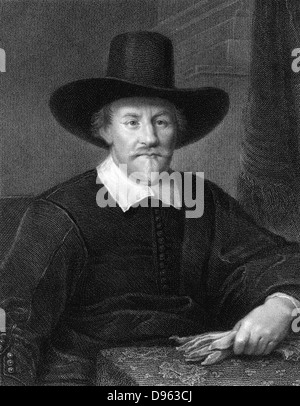 Grotius (Hugo de Groot) 1583-1645, niederländischer Theologe und Jurist. Stich nach dem Portrait von Mierevelt. Stockfoto