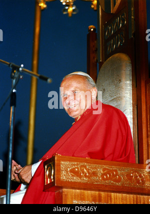 Johannes Paul II (Karol Józef Wojtyla (1920-2005) Papst von 1978. Zu fotografieren. Stockfoto