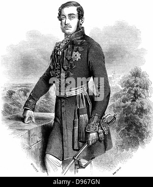 Albert (1819 – 1861) Gemahl von Königin Victoria aus dem Jahr 1840. Gravur veröffentlicht London 1844. Stockfoto