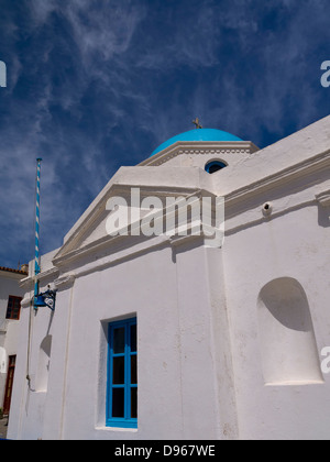 Kirche von St. Nicolas am Hafen in Chora, der Hauptort des Mykonos Griechenland Stockfoto