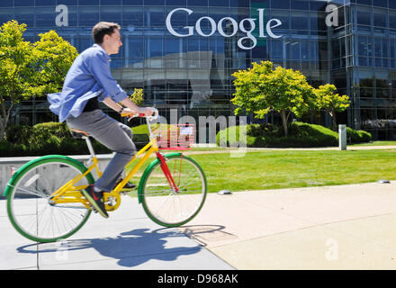 Silicon Valley - Google-Campus - Bike Stockfoto