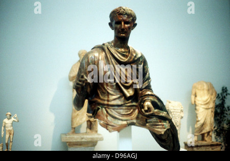 Kaiser Augustus - Gaius Julius Caesar Octavian (63 v. Chr. - 14 n. Chr.), erster Roman Emperor ab 27 v. Chr. Stockfoto