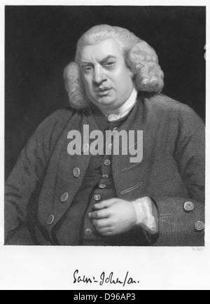 Samuel Johnson (1709-1784), englischer Schriftsteller und Lexikograph. Stockfoto