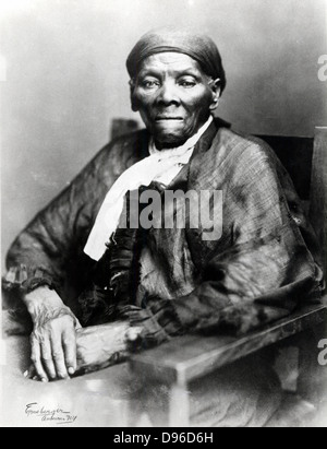 Harriet Tubman (c1820-1913) amerikanische Sklaverei, geb. 1849 floh und wurde führenden Abolitionisten. Als "Dirigent" in der Underground Railroad tätig. Foto Stockfoto