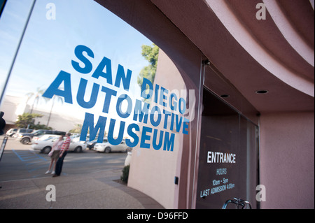 Automobil-Museum, Balboa Park, San Diego, Kalifornien, Vereinigte Staaten von Amerika Stockfoto