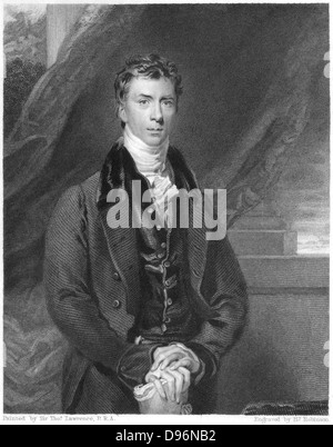 Henry Peter Brougham, Baron Brougham und Vaux (1778-1868) Schottischer geborene britische Jurist und Politiker. Social Science: London University. Gravur nach dem Porträt von Lawrence veröffentlicht 1833 Stockfoto