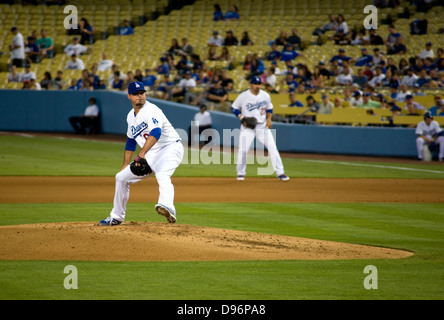 Hauptliga-Baseball im Dodger Stadium in Los Angeles, Kalifornien Stockfoto