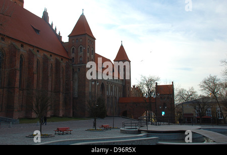 Kwidzyn.Poland.Marienwerder. 14. Jahrhundert gotische Backstein-Ordensburg Burg des Deutschen Ordens Stockfoto