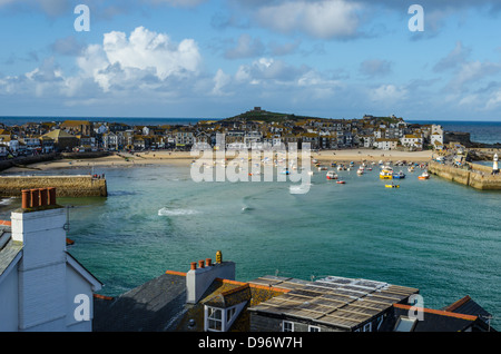 Hafen von St. Ives. St. Ives, Cornwall, England. Stockfoto