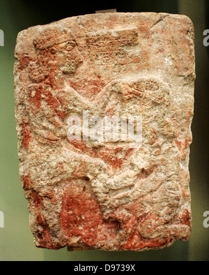 Reliefs aus sagen Halaf. Die Keilschrift Inschrift gesehen auf den Reliefs Records "Palast des Kapara, Sohn des Hadianu". Stockfoto