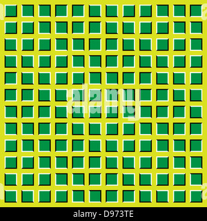 Geometrische Formen-optische Täuschung-Illustration Stockfoto